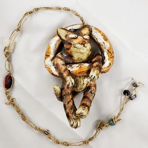 Tabby Striped Cat on a Ring